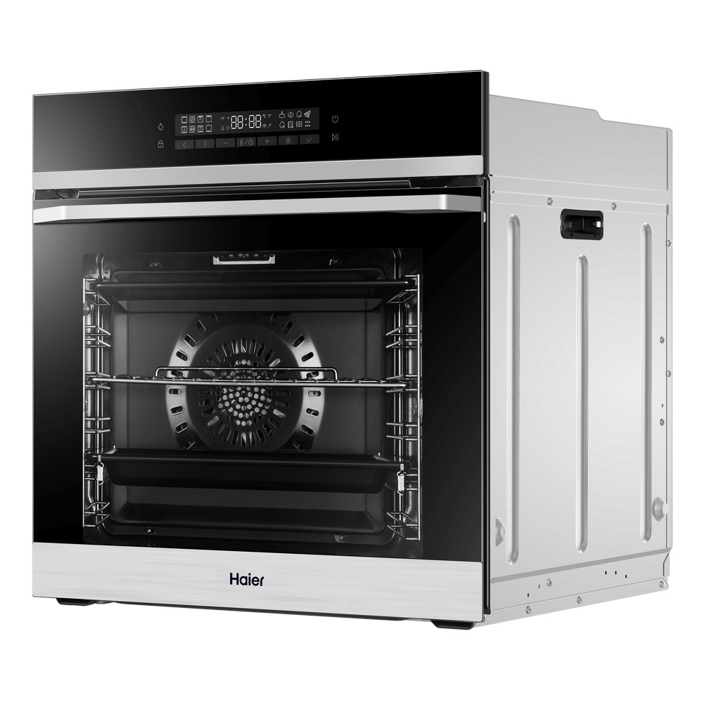 Электрический духовой шкаф haier hoq p16an5sx black inox