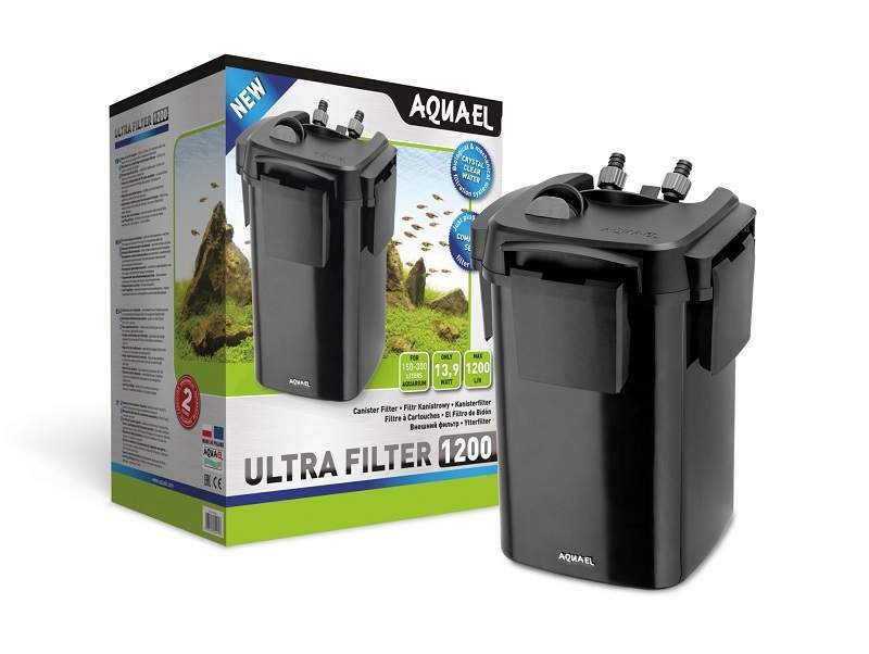 Фильтр для аквариума внешний Aquael Ultra Filter 1200, 1200 л/ч, 13.9 Вт