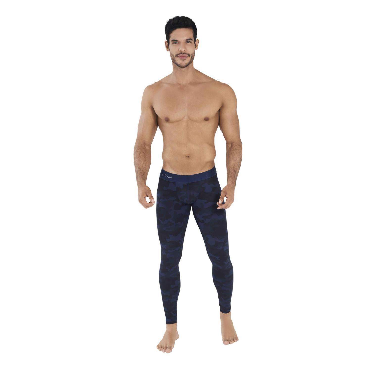 Спортивные леггинсы мужские Clever Masculine Underwear 427 синие XL