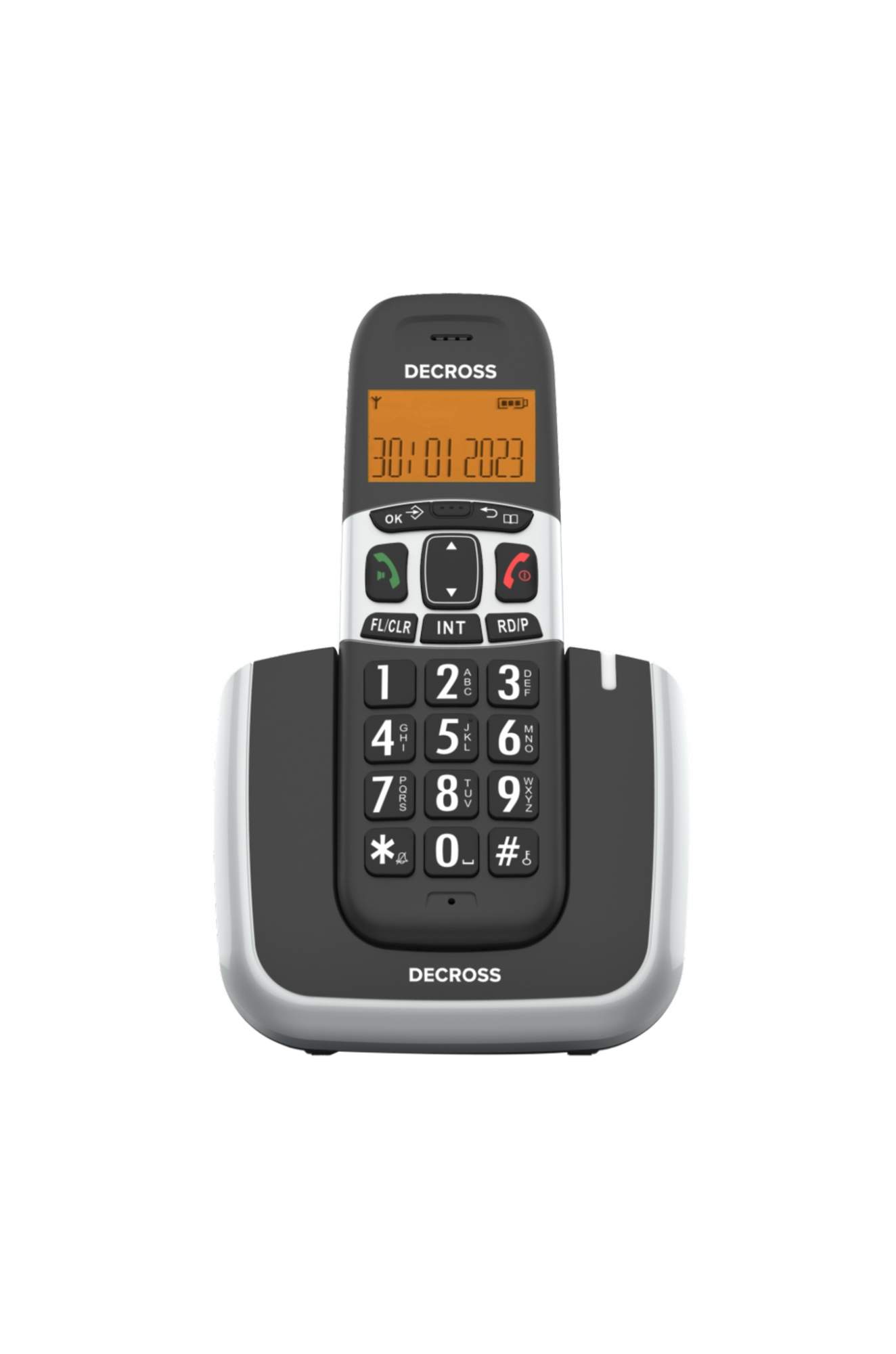 DECT телефон Decross DC1004 черный - отзывы покупателей на маркетплейсе  Мегамаркет | Артикул: 600011367278