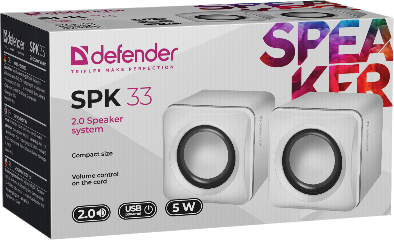 Колонки компьютерные Defender SPK 33 (65631) - отзывы покупателей на  маркетплейсе Мегамаркет | Артикул: 600002093252