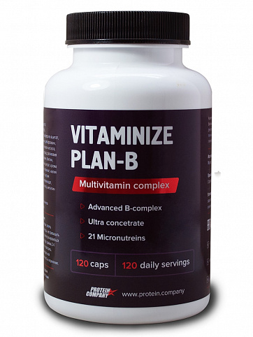 Мультивитаминный комплекс Protein.Company Vitaminize Plan-B 120 капсул