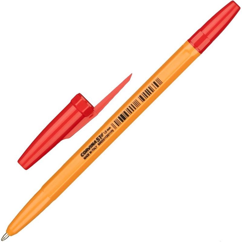 Ручка шариковая Corvina 51 Vintage 921116, красная, 1,2 мм, 1 шт.