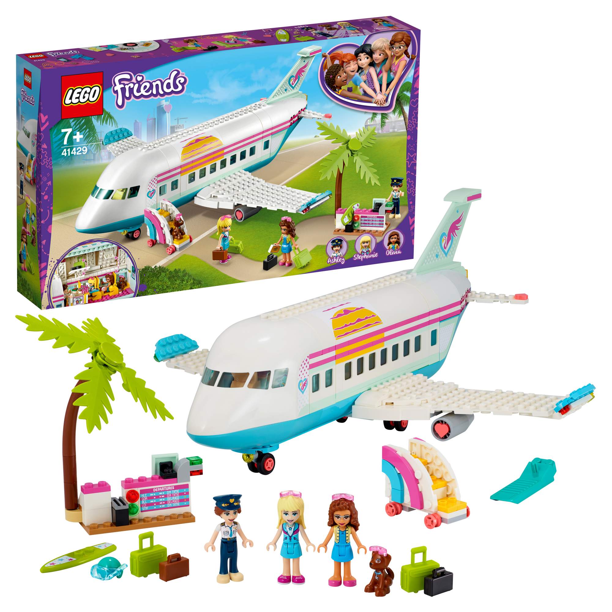 Купить конструктор LEGO Friends 41429 Самолёт в Хартлейк Сити, цены на ...