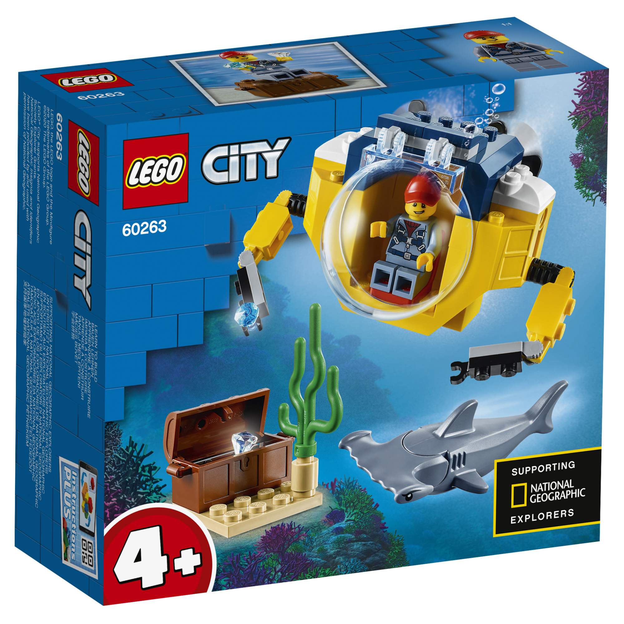 Отзывы о конструктор LEGO City Oceans 60263 Океан: мини-подлодка - отзывы  покупателей на Мегамаркет | конструкторы LEGO 60263 - 100026632062