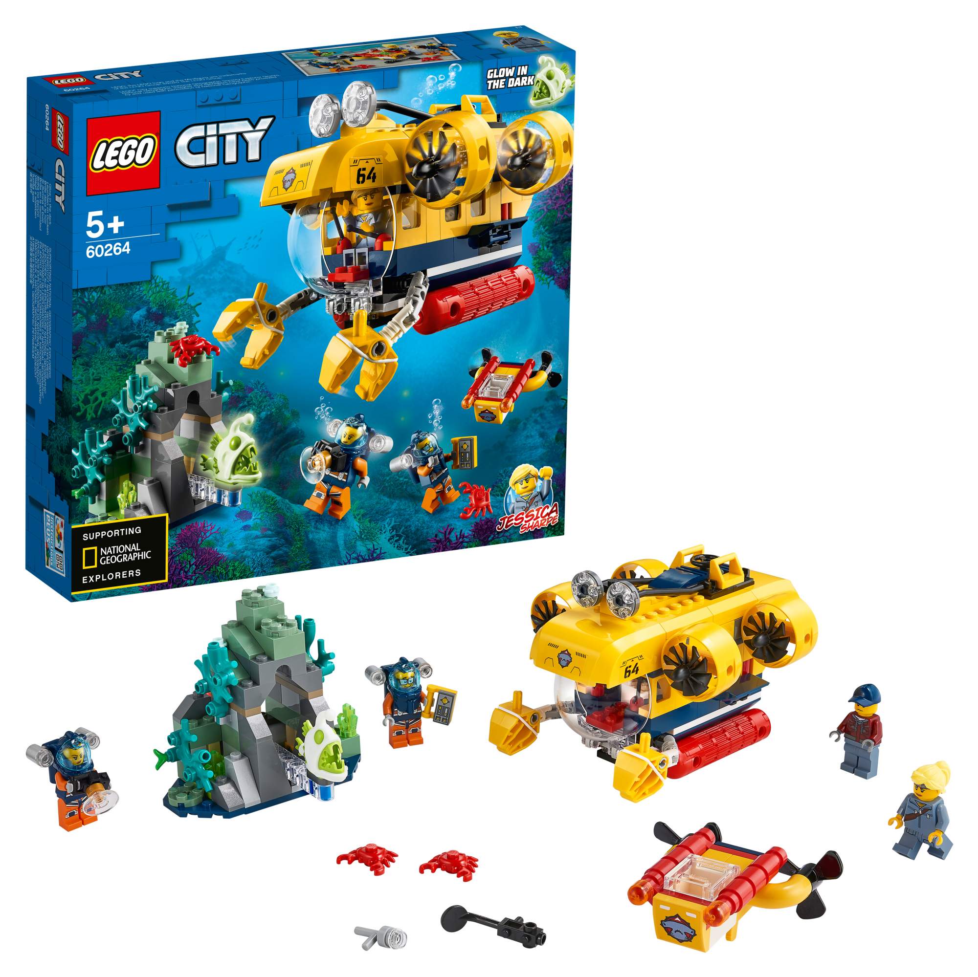 Конструктор LEGO City Oceans 60264 Океан: исследовательская подводная лодка
