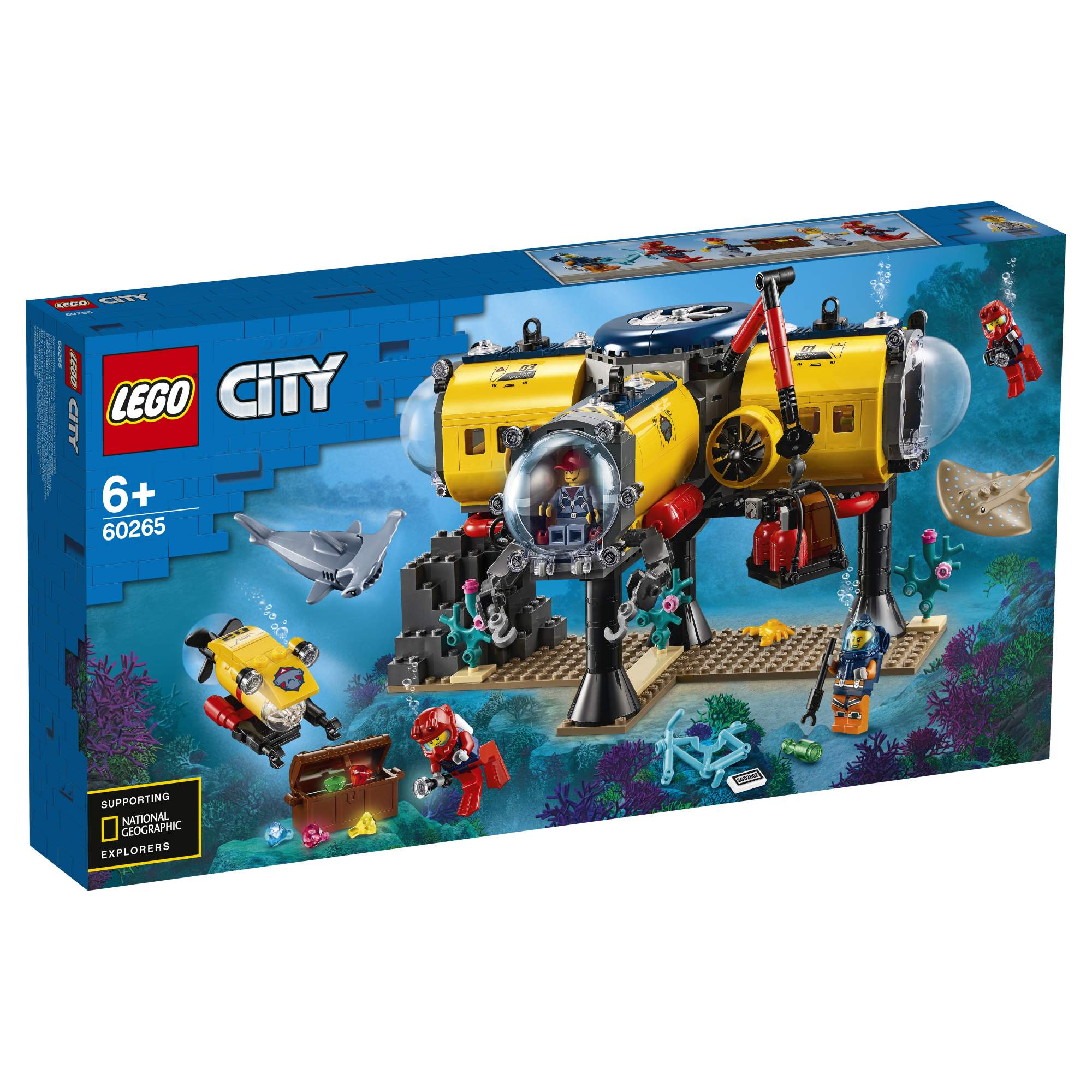 Конструктор LEGO City Oceans 60265 Океан: исследовательская база