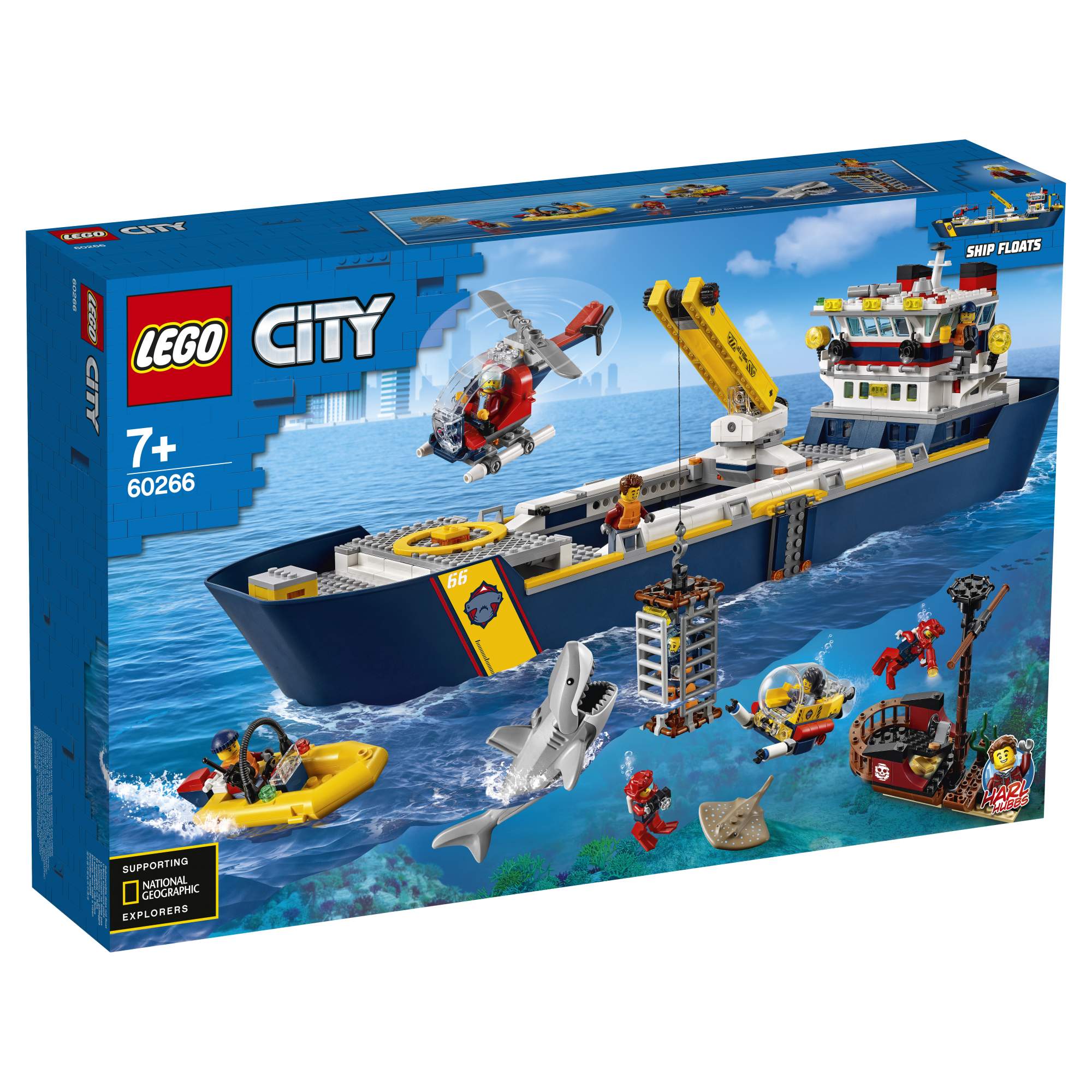 Отзывы о конструктор LEGO City Oceans 60266 Океан: исследовательское судно  - отзывы покупателей на Мегамаркет | конструкторы LEGO 60266 - 100026632065