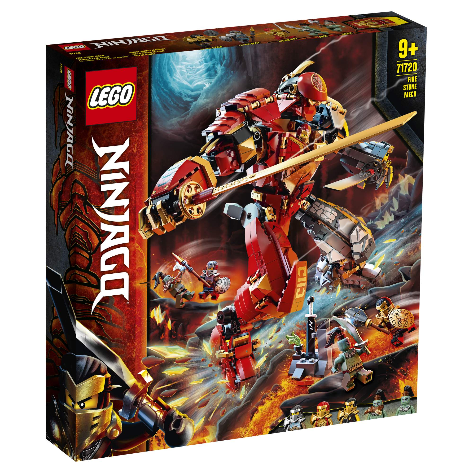 Отзывы о конструктор LEGO NINJAGO 71720 Каменный робот огня - отзывы  покупателей на Мегамаркет | конструкторы LEGO 71720 - 100026632080