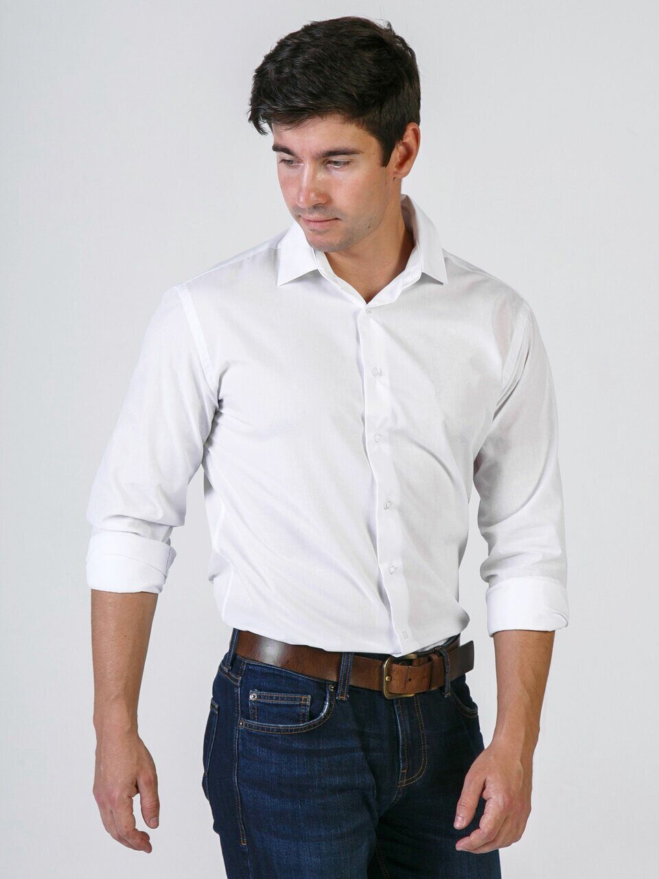 Рубашка мужская WOMEN MEN WMOD21B09 белая 44