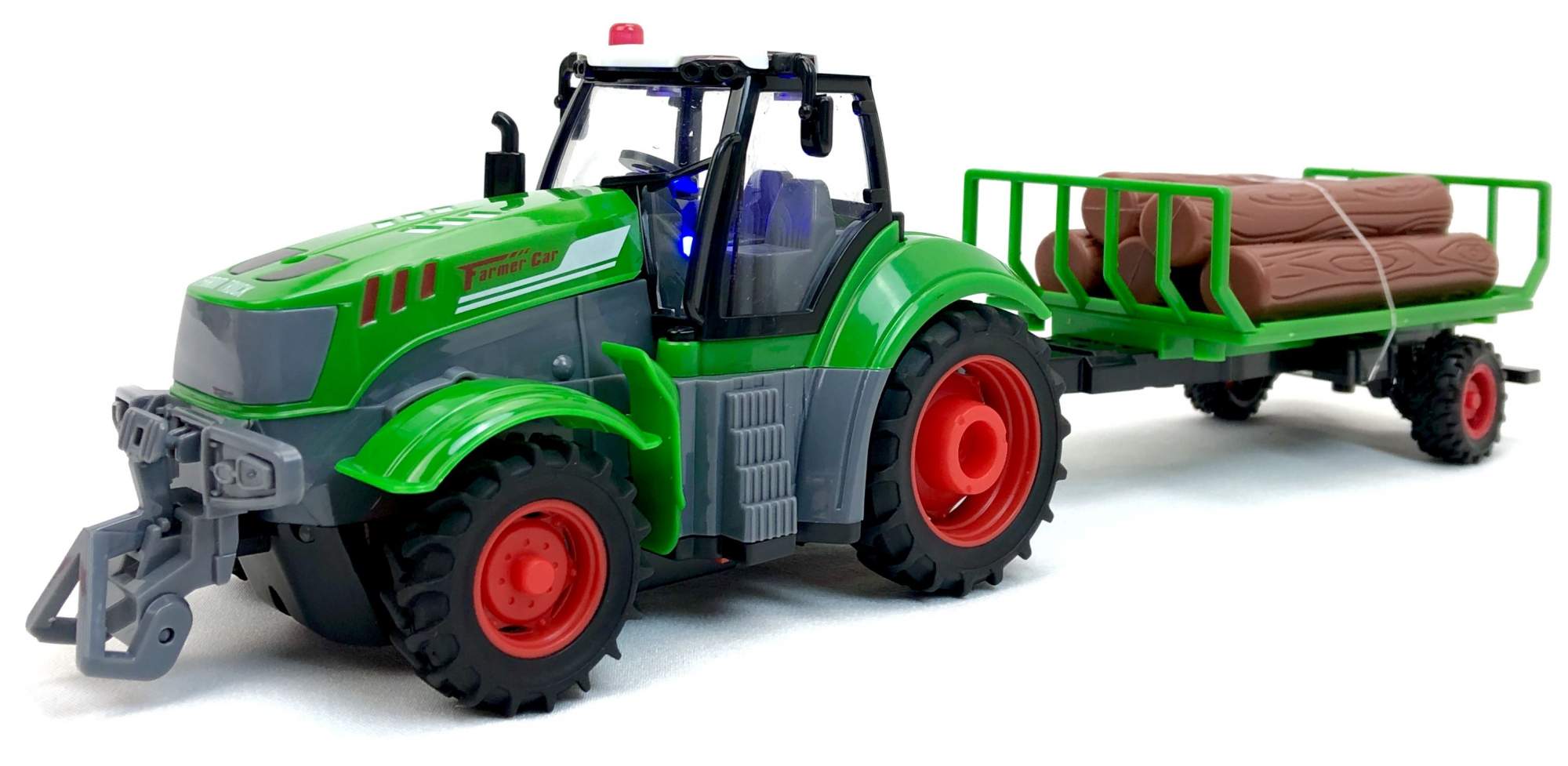 Радиоуправляемый трактор Лесовоз Farmer Truck, 1:24, фары светятся,  подсветка салона – купить в Москве, цены в интернет-магазинах на Мегамаркет