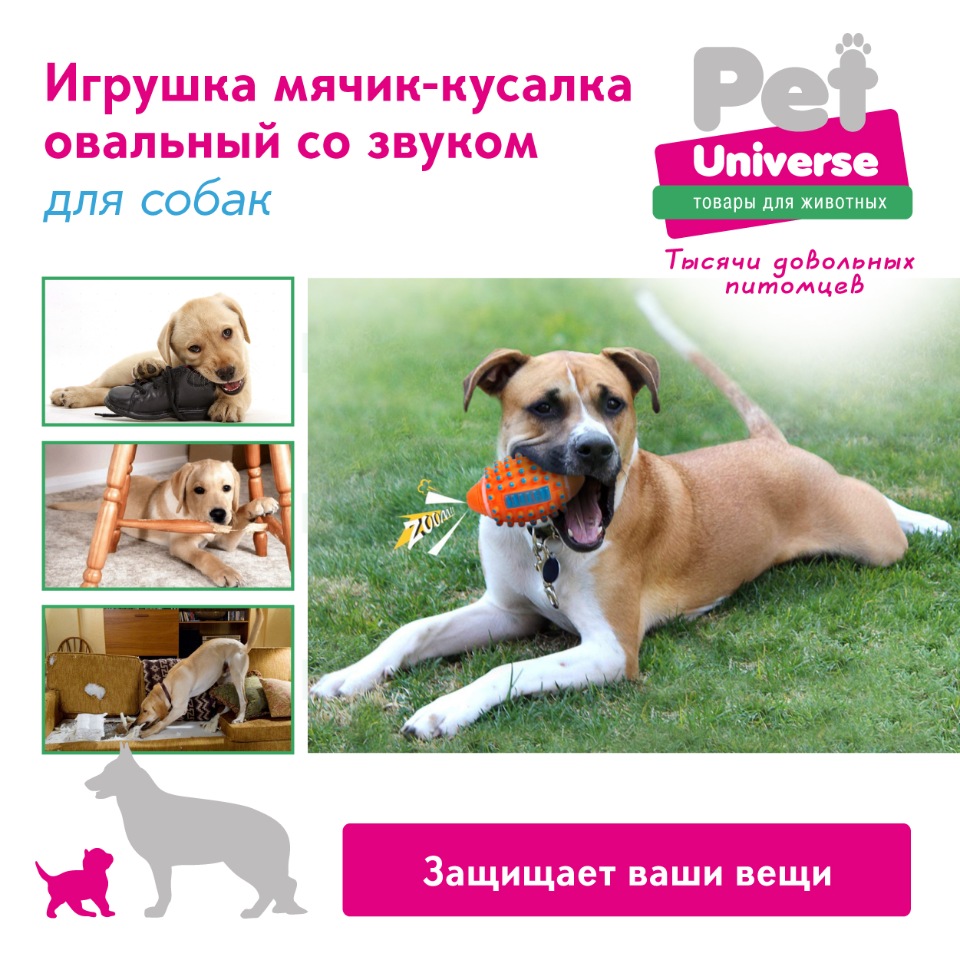 Игрушка-пищалка для собак Pet Universe, оранжевый, 13 см, 1 шт. – купить в  Москве, цены в интернет-магазинах на Мегамаркет