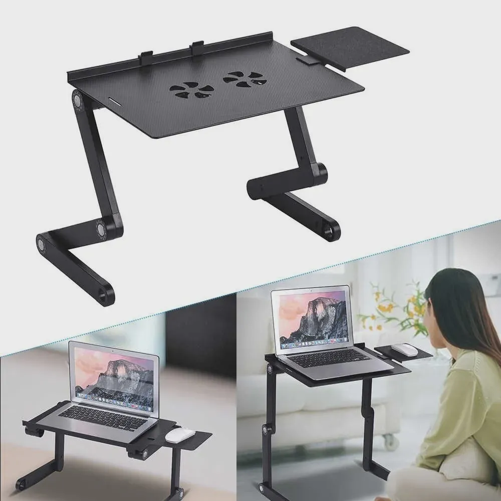 Столик трансформер для ноутбука Multifunctional Laptop Table T8 с охлаждением