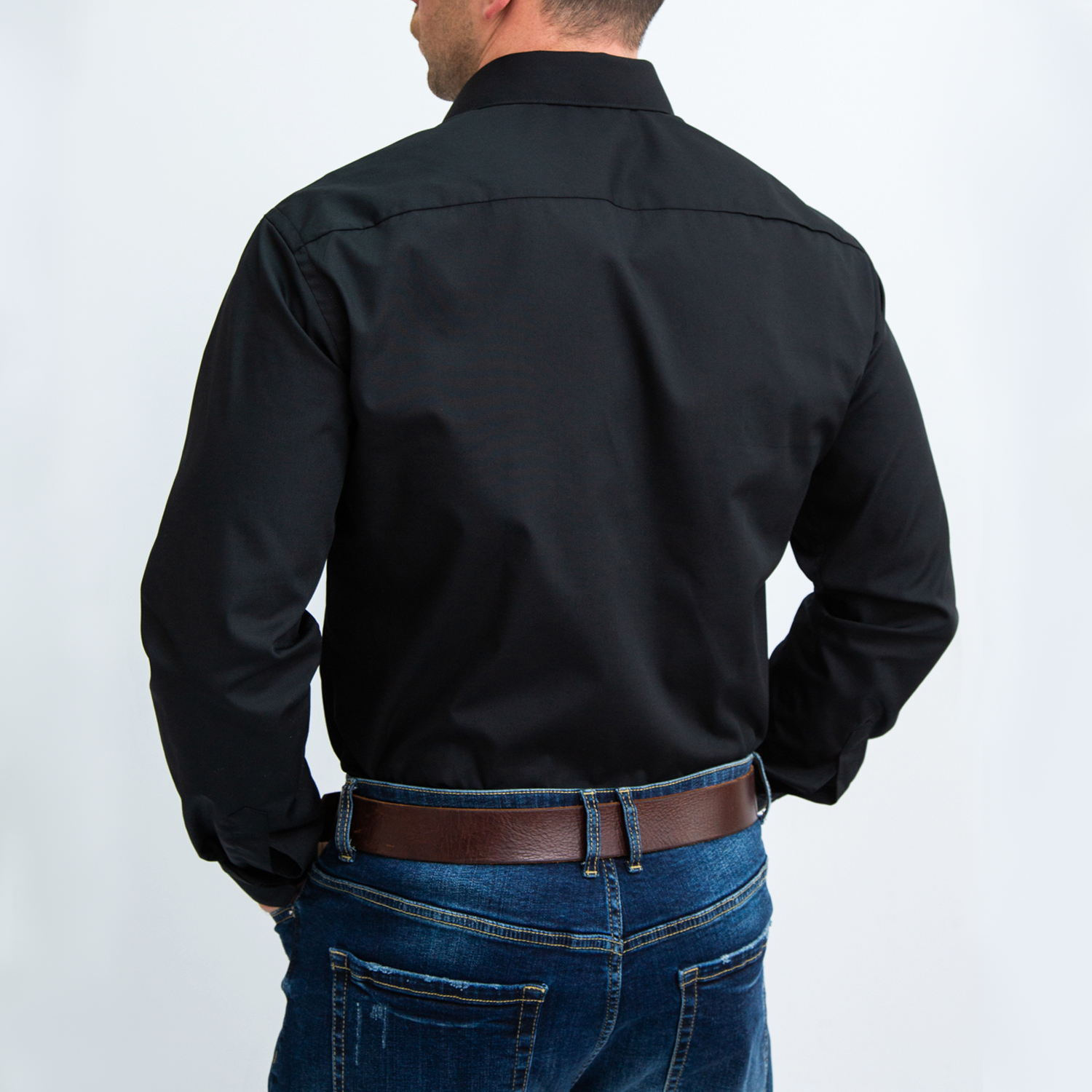 Рубашка мужская WOMEN MEN WMOD21B09-170 черная 40
