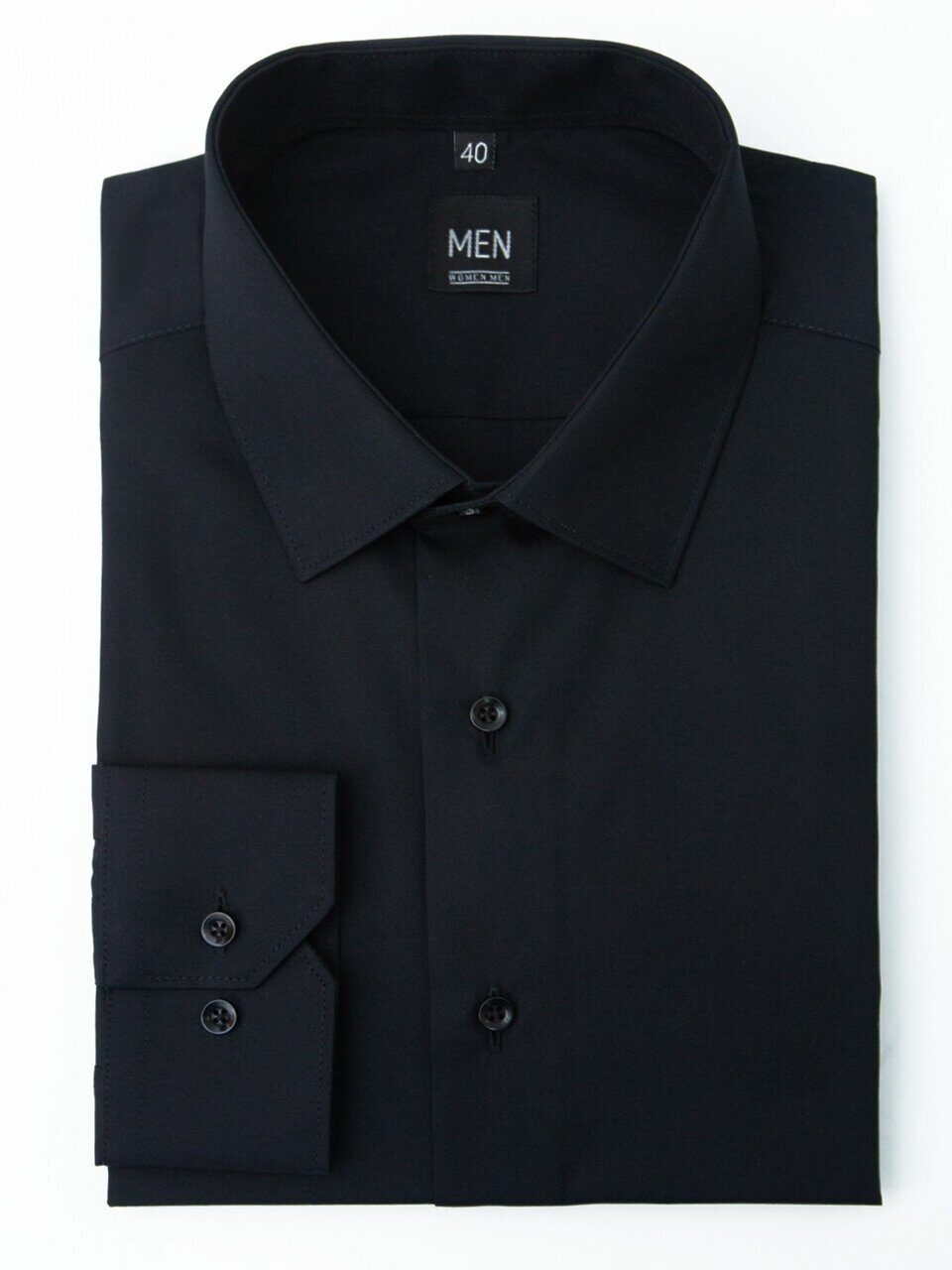 Рубашка мужская WOMEN MEN WMOD21B09-170 черная 39