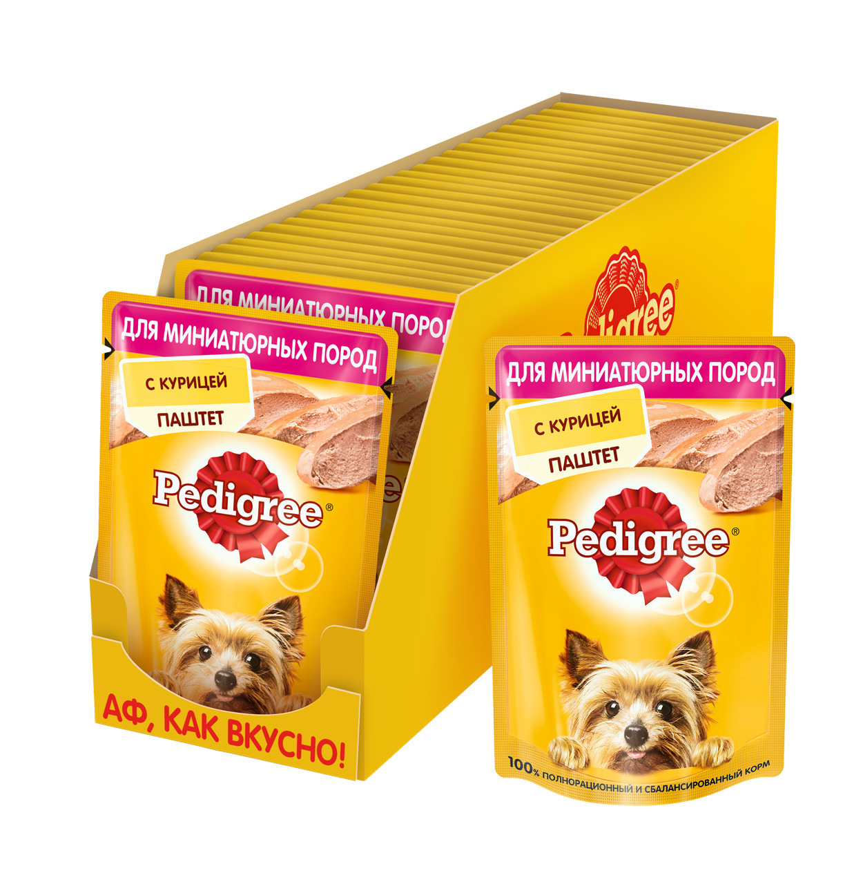 Влажный корм для собак Pedigree, паштет, курица, 24шт, 80г - отзывы  покупателей на маркетплейсе Мегамаркет | Артикул товара:600002048249