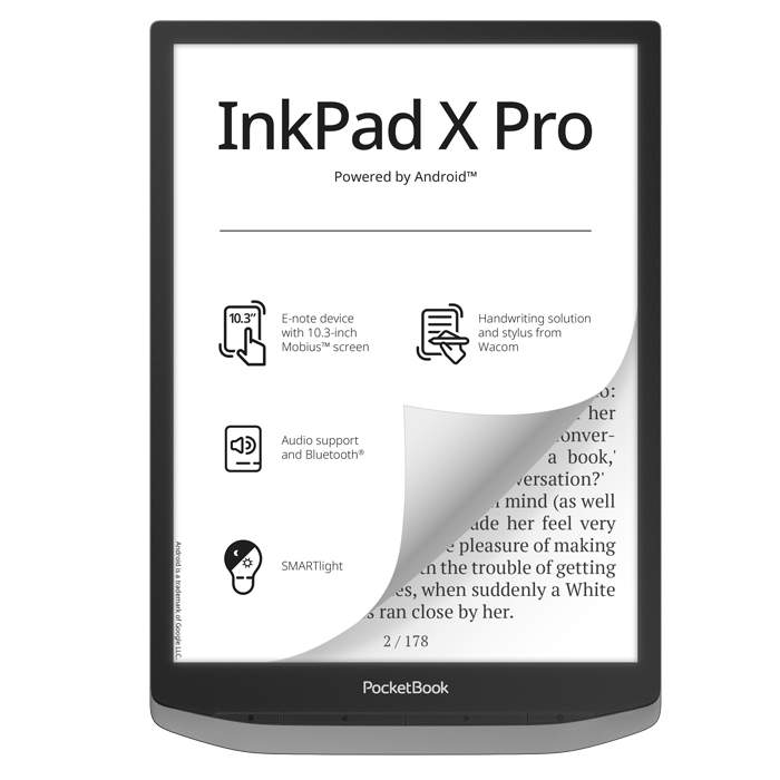 Электронная книга PocketBook Ink Pad X Pro Mist Grey, купить в Москве, цены в интернет-магазинах на Мегамаркет