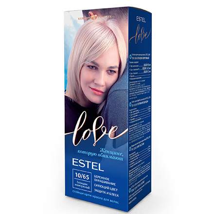 Купить крем-краска "Estel Love Intense", №10/65 жемчужный блондин, цены на Мегамаркет | Артикул: 100026055558