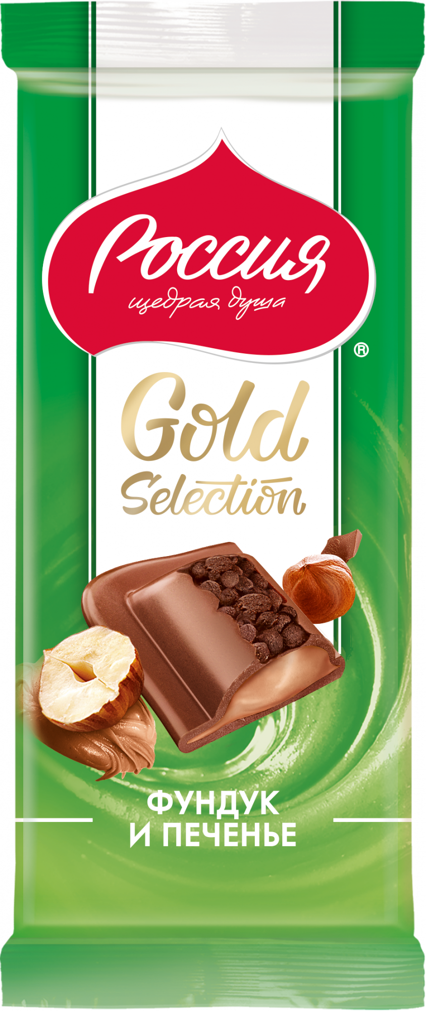 Купить молочный шоколад Россия Gold Selection Фундук вафельная крошка и  печенье, 5 шт по 85 г, цены на Мегамаркет | Артикул: 600012839572