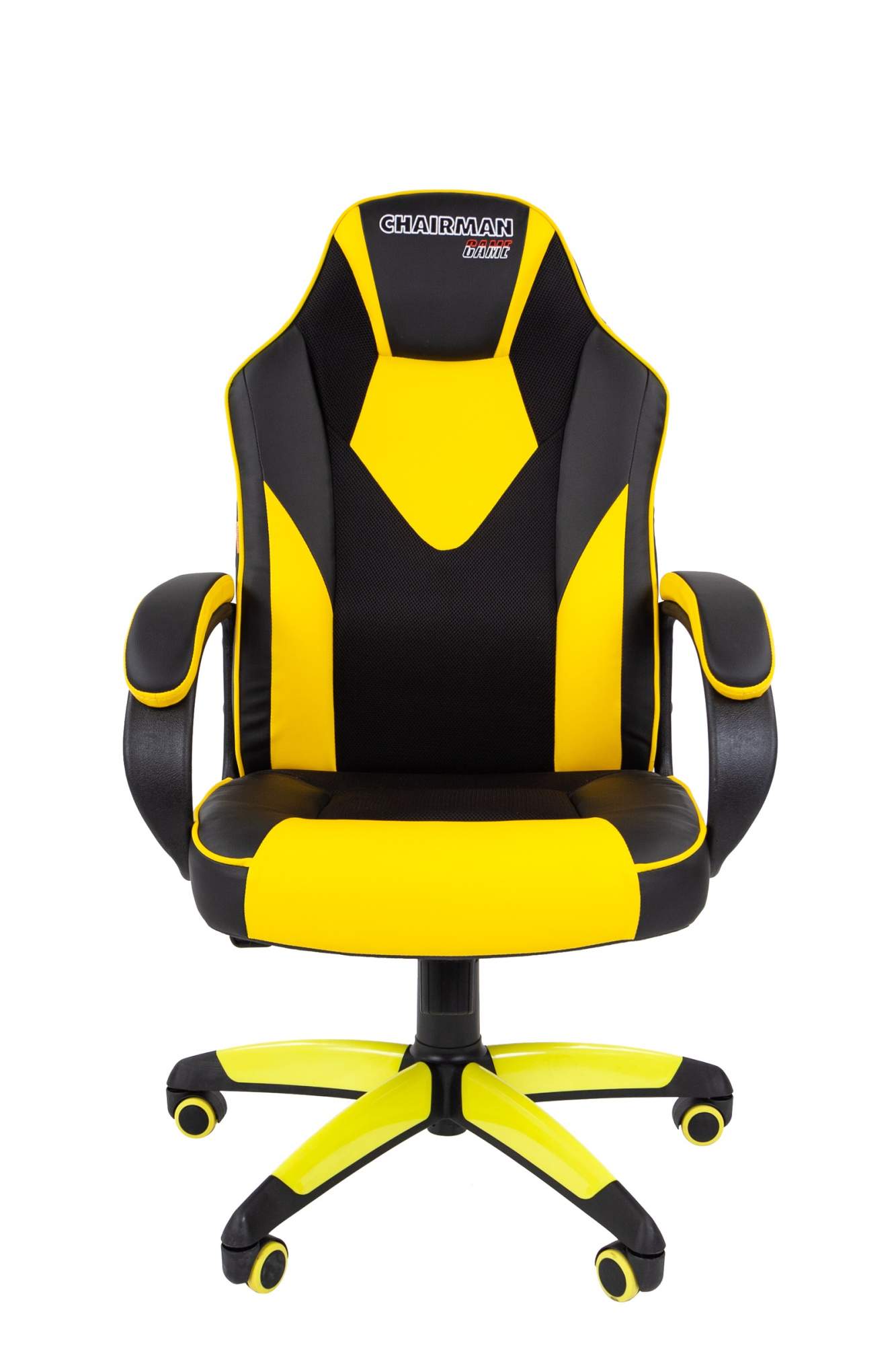 Игровое кресло Chairman game 17 черный; желтый