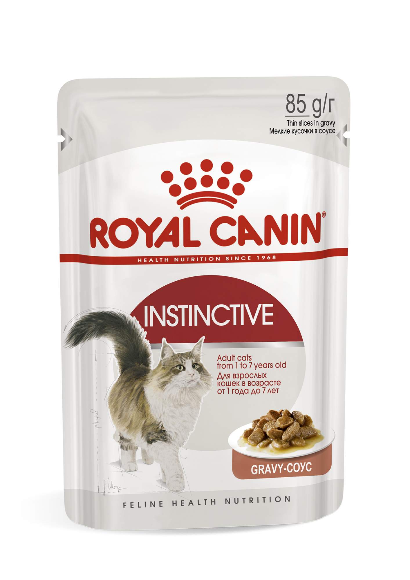 Купить влажный корм для кошек ROYAL CANIN Instinctive, соус, 24шт по 85г, цены на Мегамаркет | Артикул: 100026632193