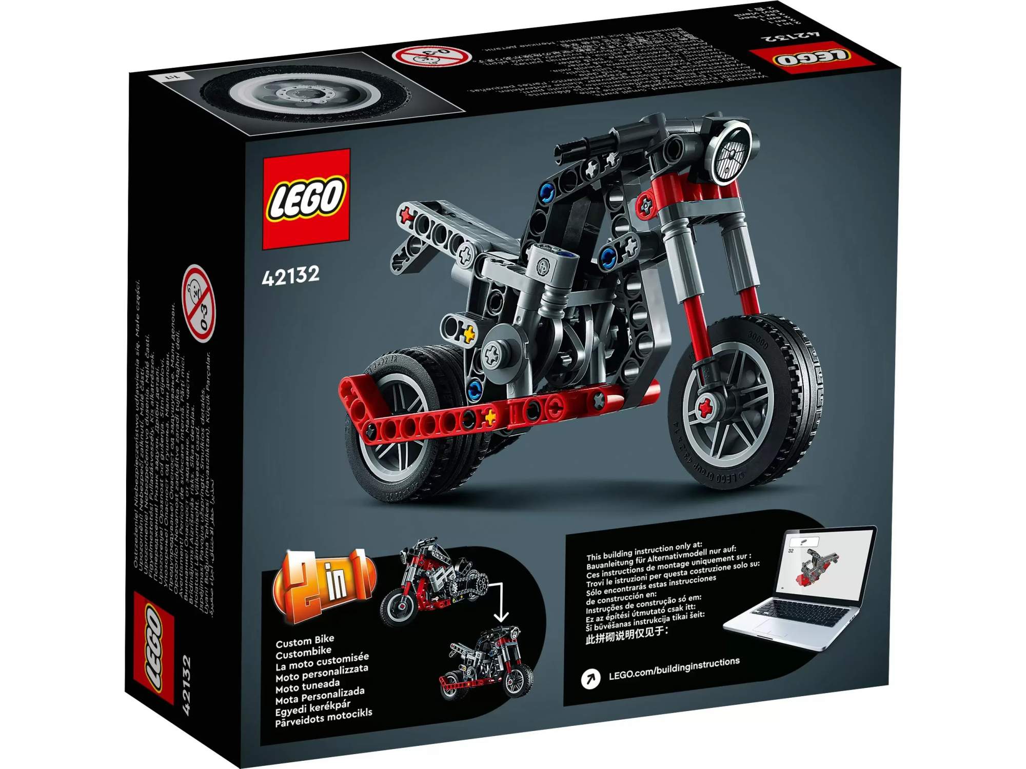 Отзывы о конструктор LEGO Technic Мотоцикл 42132 - отзывы покупателей на  Мегамаркет | конструкторы LEGO 42132 - 600005503415