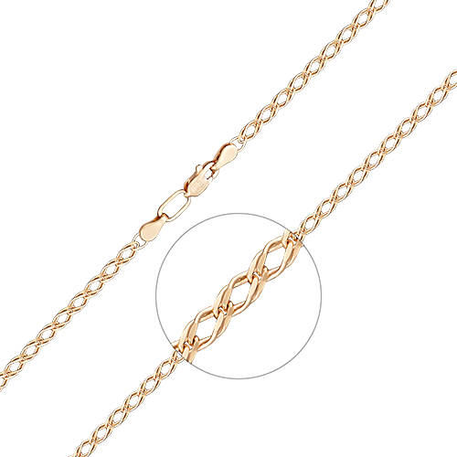 Цепочка из красного золота 60 см PLATINA jewelry 21-0303-045-1110-17