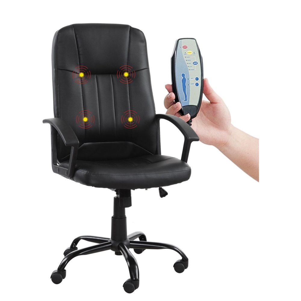 Кресло офисное BRABIX "Device MS-002", 4 массажных модуля, экокожа, черное, XXXXXX (532520 - купить в Море Рюкзаков, цена на Мегамаркет