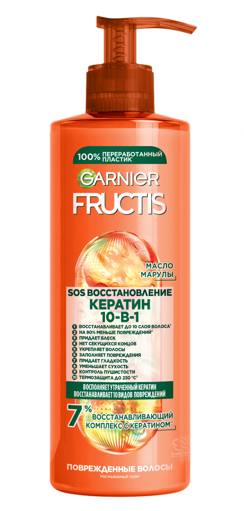 Купить комплексный несмываемый уход Garnier "Fructis. SOS Спасатель волос 10 в 1", цены на Мегамаркет | Артикул: 600000132877