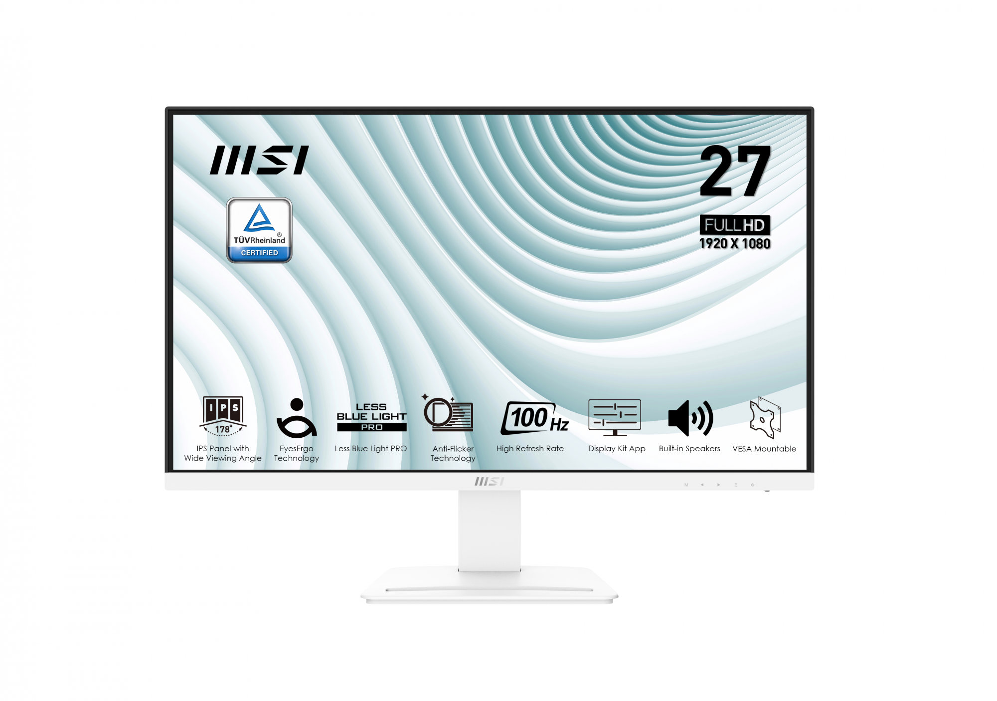 27" Монитор MSI PRO MP273AW черный 100Hz 1920x1080 IPS - купить в Getsy, цена на Мегамаркет