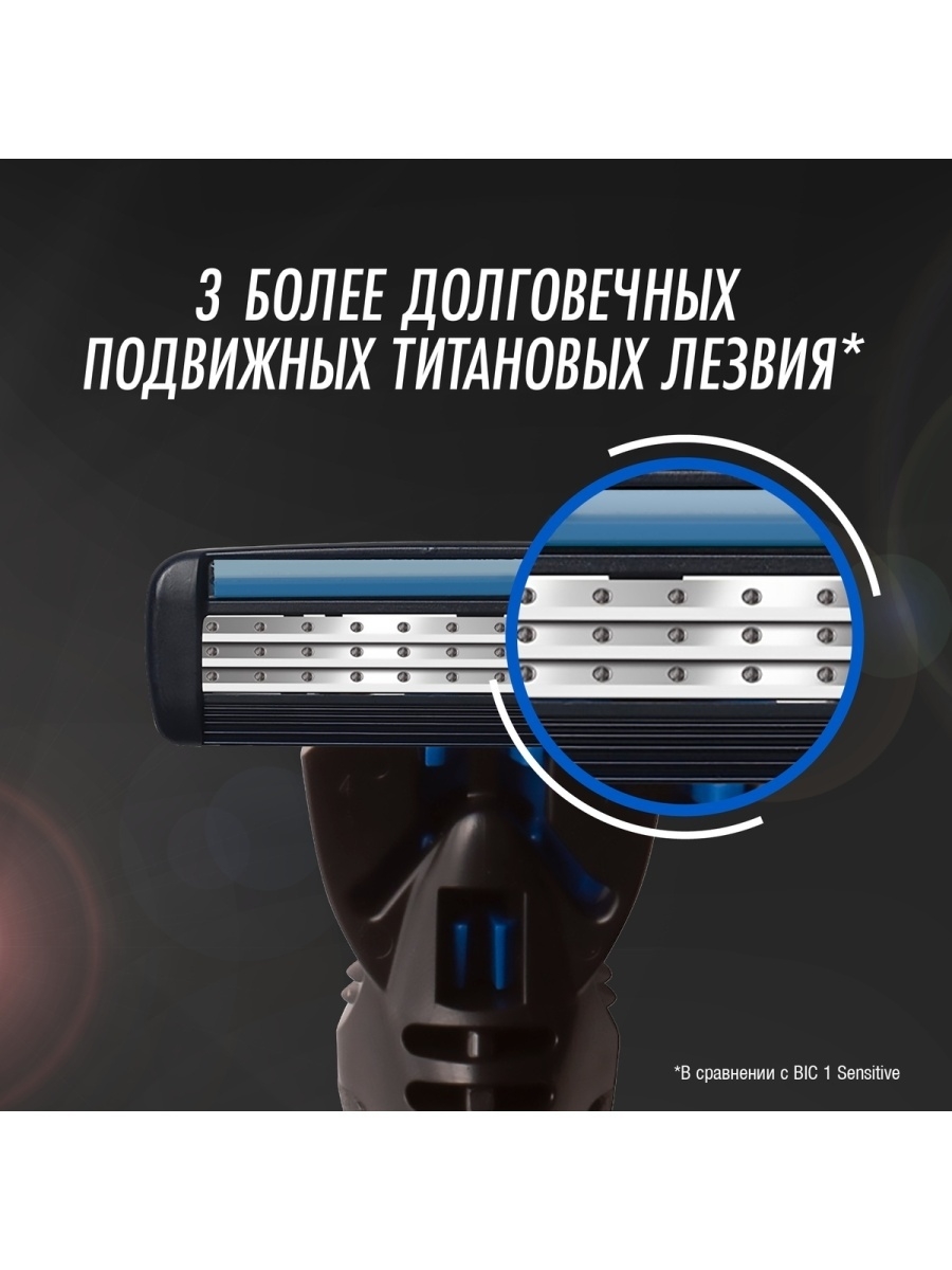 Станок для бритья BIC Flex 3 Hybrid + 4 кассеты - купить в Мегамаркет ...