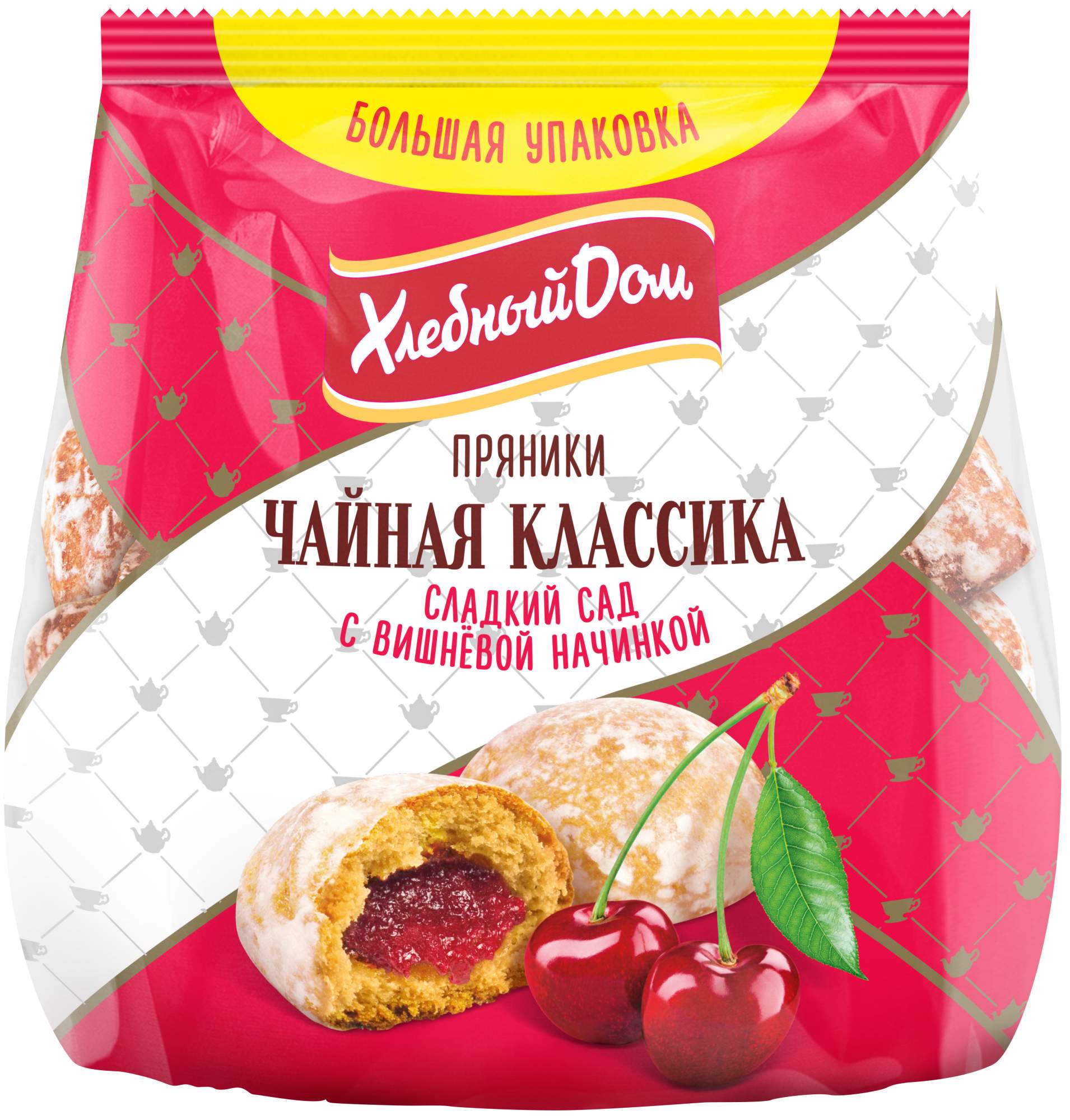 Купить пряники Хлебный Дом Сладкий сад с вишневой начинкой 400г, цены на  Мегамаркет | Артикул: 100025762075