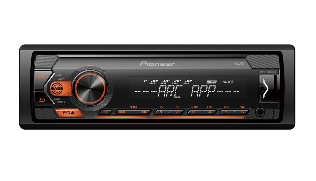 Автомагнитола PIONEER MVH-S120UBA, 4x50вт,USB/MP3/Android, оранжевая подсветка - купить в super100k, цена на Мегамаркет