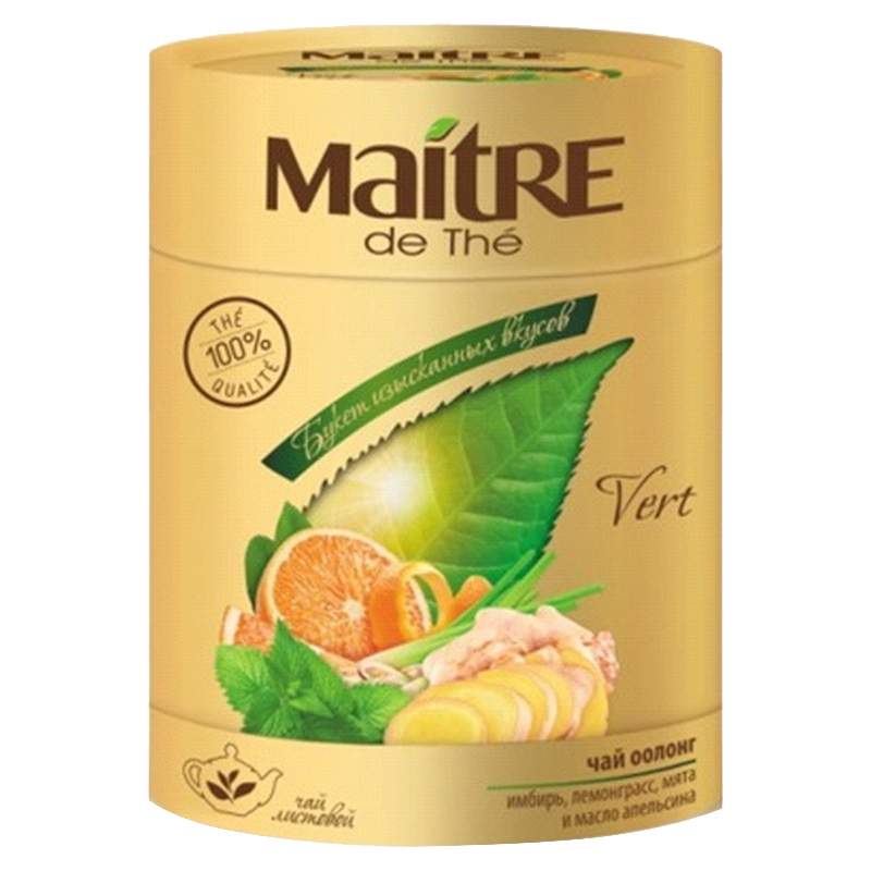Чай улун Maitre Букет изысканных вкусов, листовой с добавками, 100 г