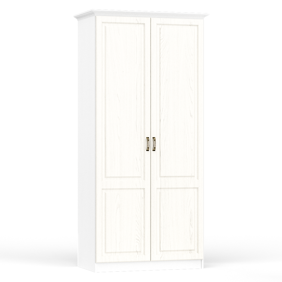 Шкаф для одежды с карнизом Ливерпуль 13.134К ясень ваниль/белый, 108х56х224 см