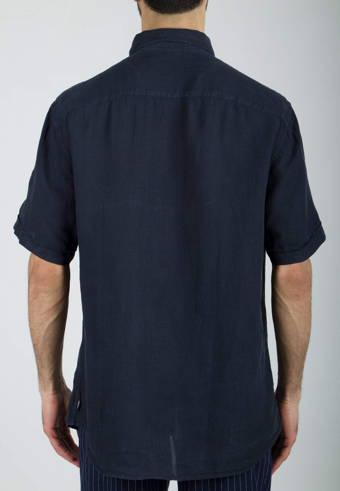 Рубашка мужская Emporio Armani 116837 синяя 2XL