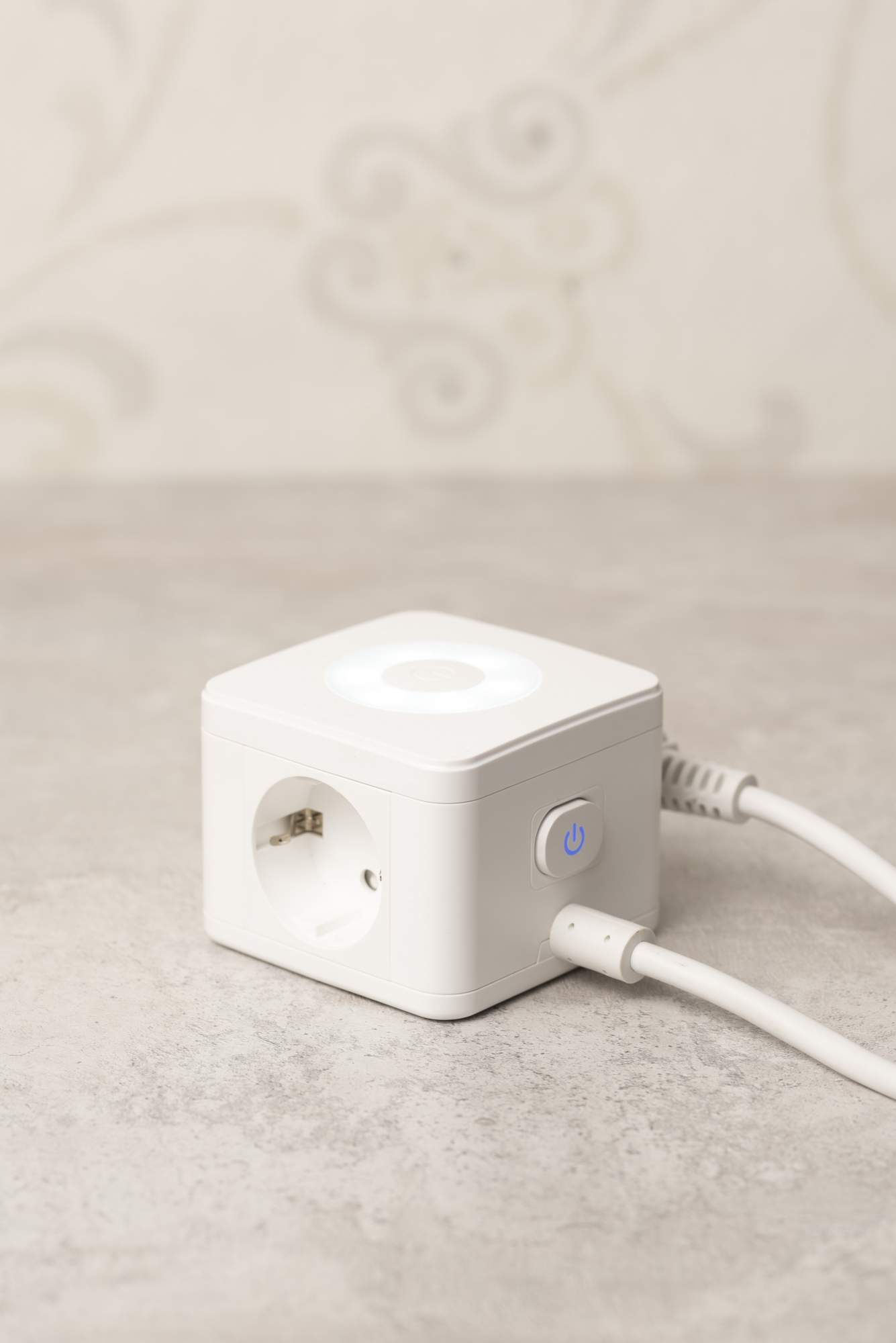 Удлинитель Куб 2 гнезда 2USB 2,4А+Type C + Ночник 1,3 метра 1мм2 ...