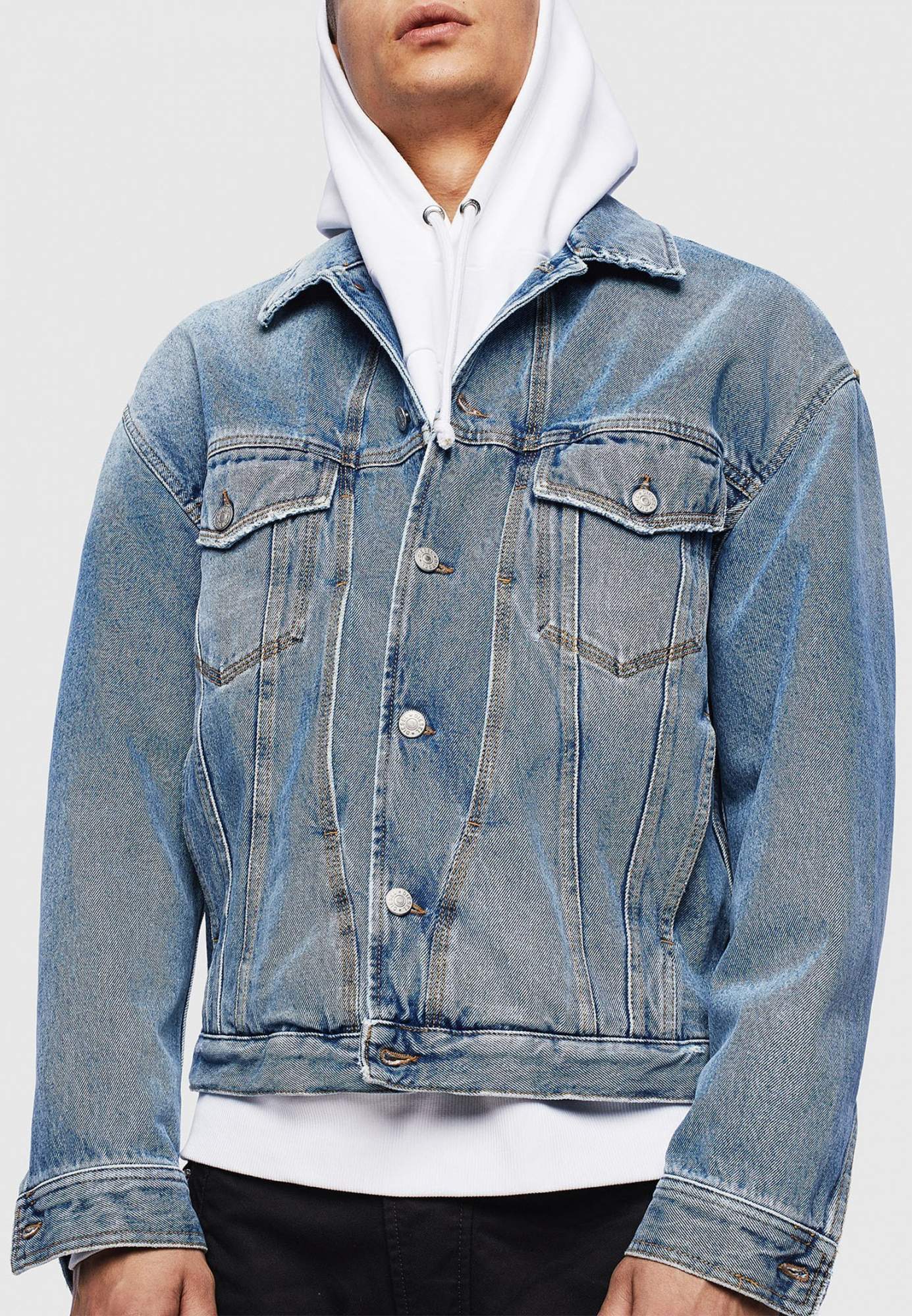 Джинсовая куртка мужская DIESEL 119468 голубая L