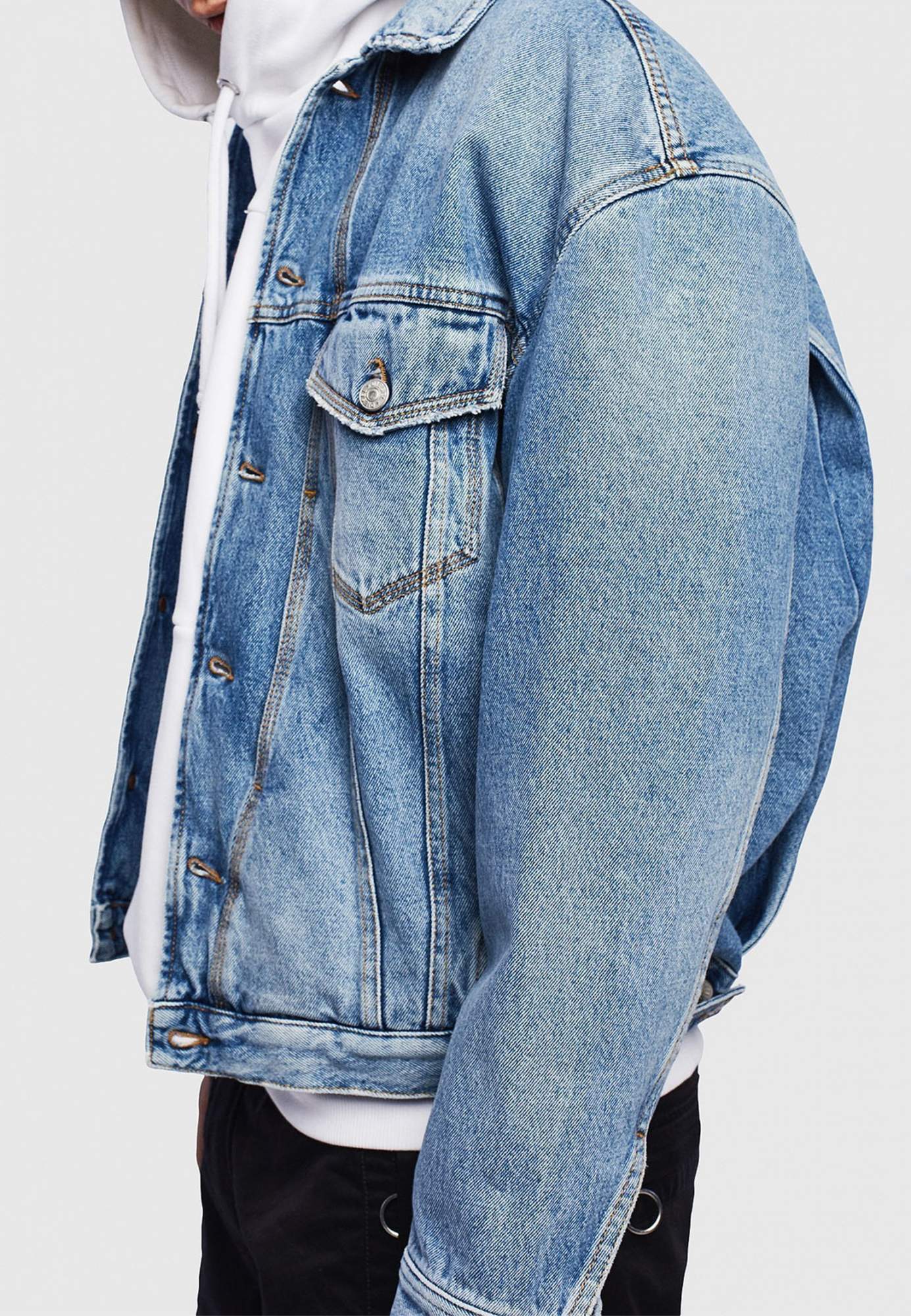 Джинсовая куртка мужская DIESEL 119468 голубая XL