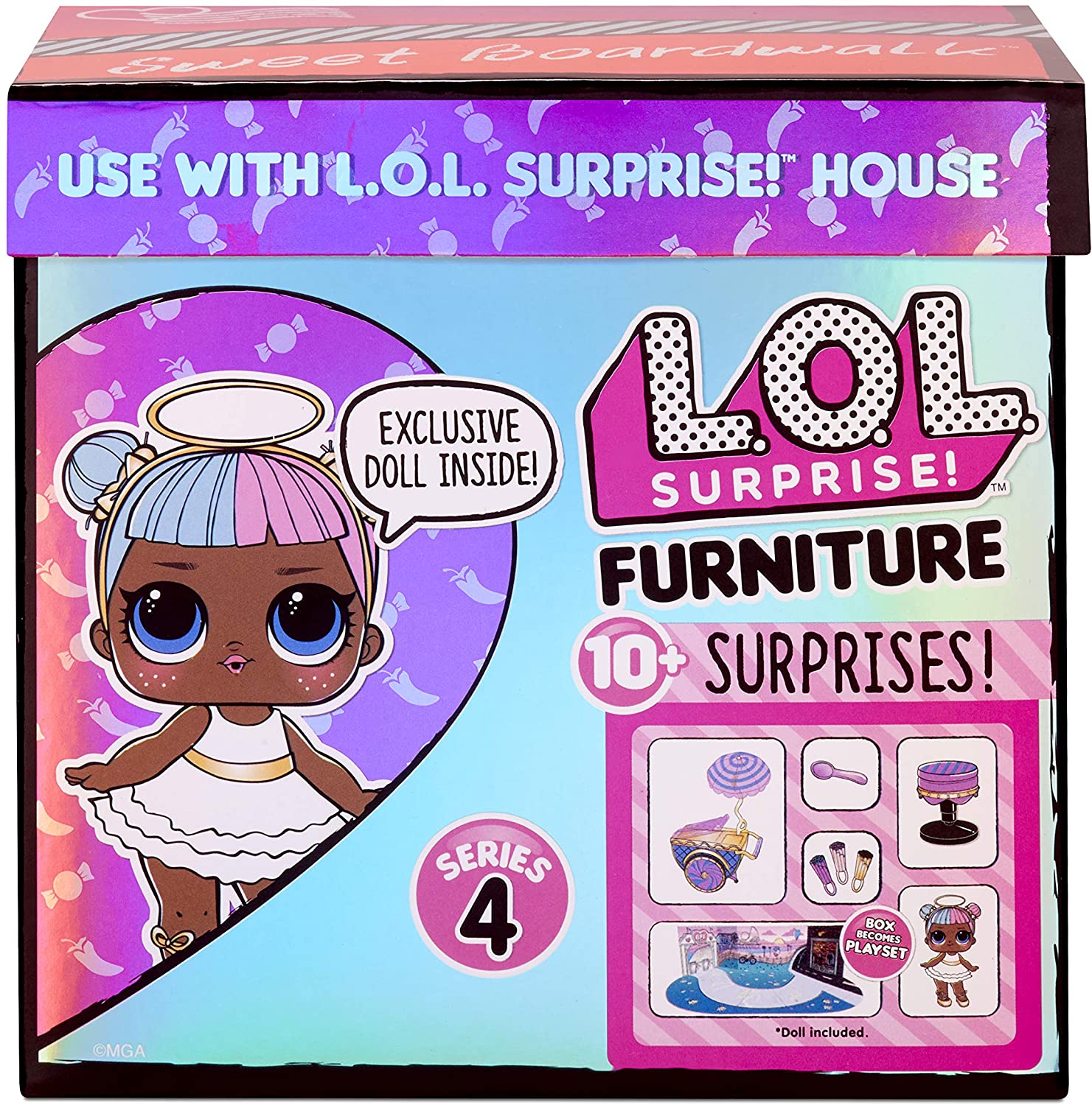 Купить l.O.L. Surprise Furniture Sweet Boardwalk с куклой Sugar и 10+  сюрпризами, цены на Мегамаркет | Артикул: 600003277816