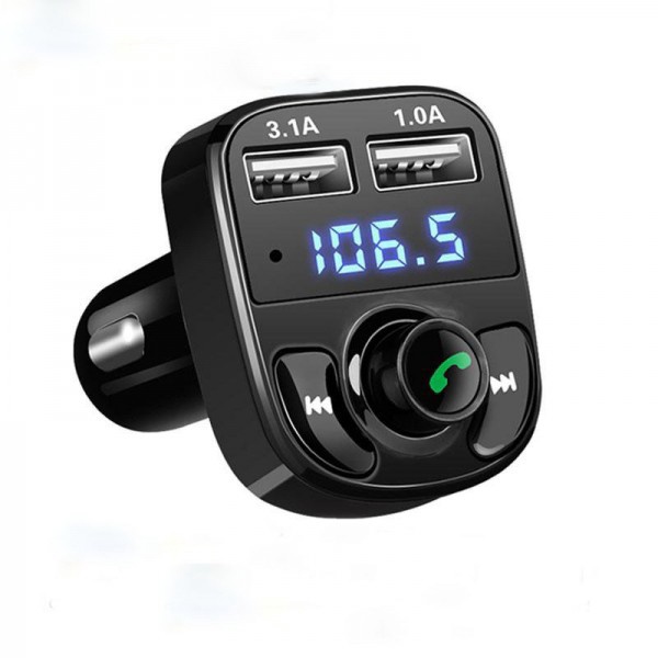 Автомобильный FM модулятор-прикуриватель Multifunction Wireless Car MP3 Player X8