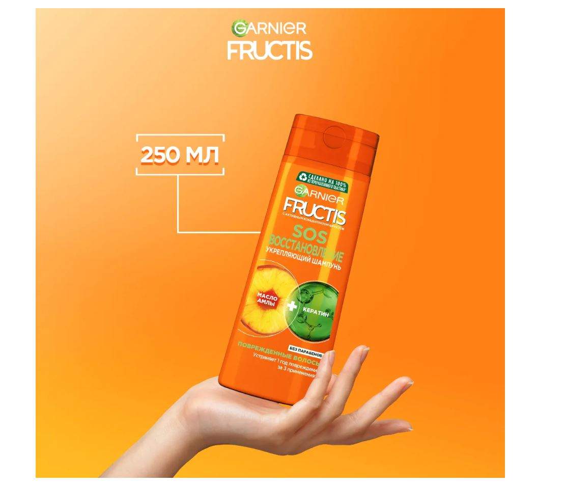 Garnier fructis sos восстановление для секущихся и поврежденных волос маска