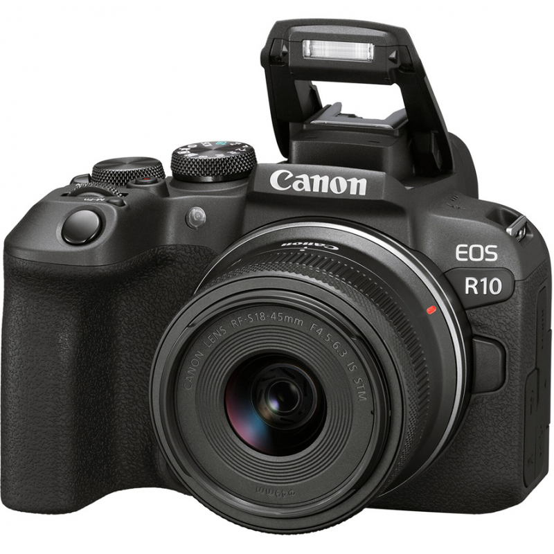 Беззеркальный фотоаппарат Canon EOS R10 Kit RF-S 18-45mm IS STM, купить в Москве, цены в интернет-магазинах на Мегамаркет