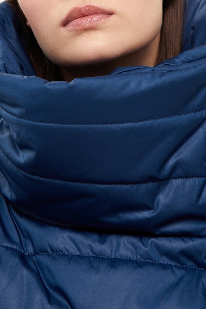 Куртка женская Finn Flare B21-12064 синяя 3XL