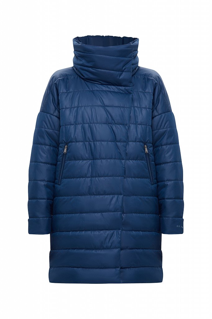 Куртка женская Finn Flare B21-12064 синяя 3XL