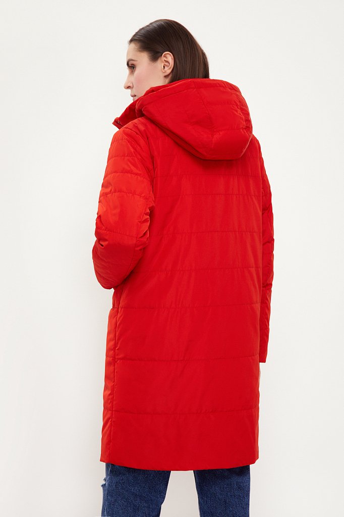 Куртка женская Finn Flare B21-12002 красная 52