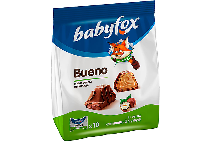 Babyfox creamy конфеты вафельные 100г. «Babyfox», конфеты вафельные bueno, 100 г. Конфеты вафельные Baby Fox bueno 100г. Вафельный батончик Baby Fox bueno мол-орех 23г.