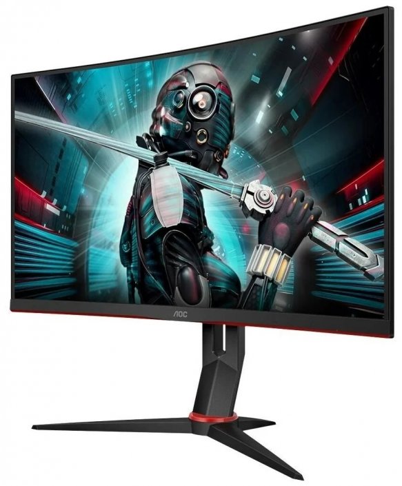 27" Монитор AOC CQ27G2U/BK красный, черный 144Hz 2560x1440 VA, купить в Москве, цены в интернет-магазинах на Мегамаркет