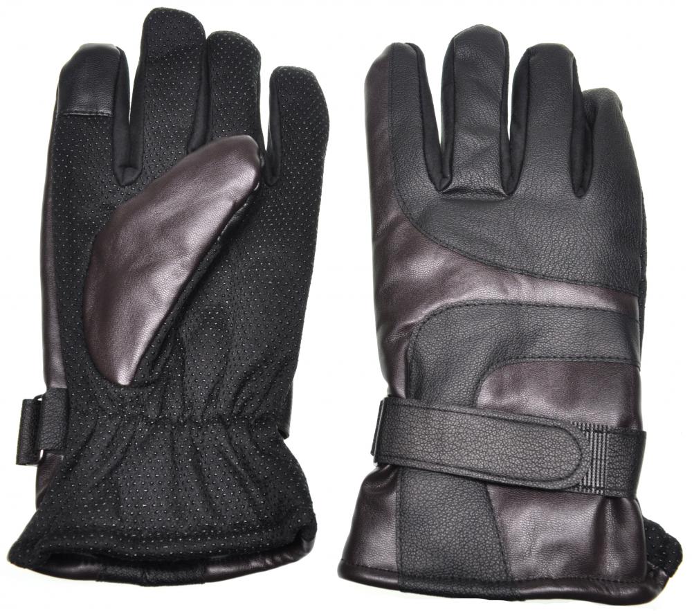 Перчатки мужские Gsmin Leather Gloves черные, р. 10