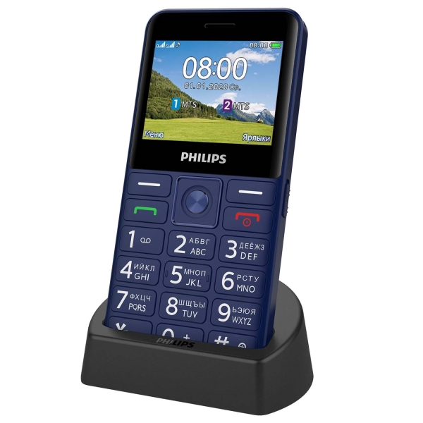 Мобильный телефон Philips Xenium E207 Blue